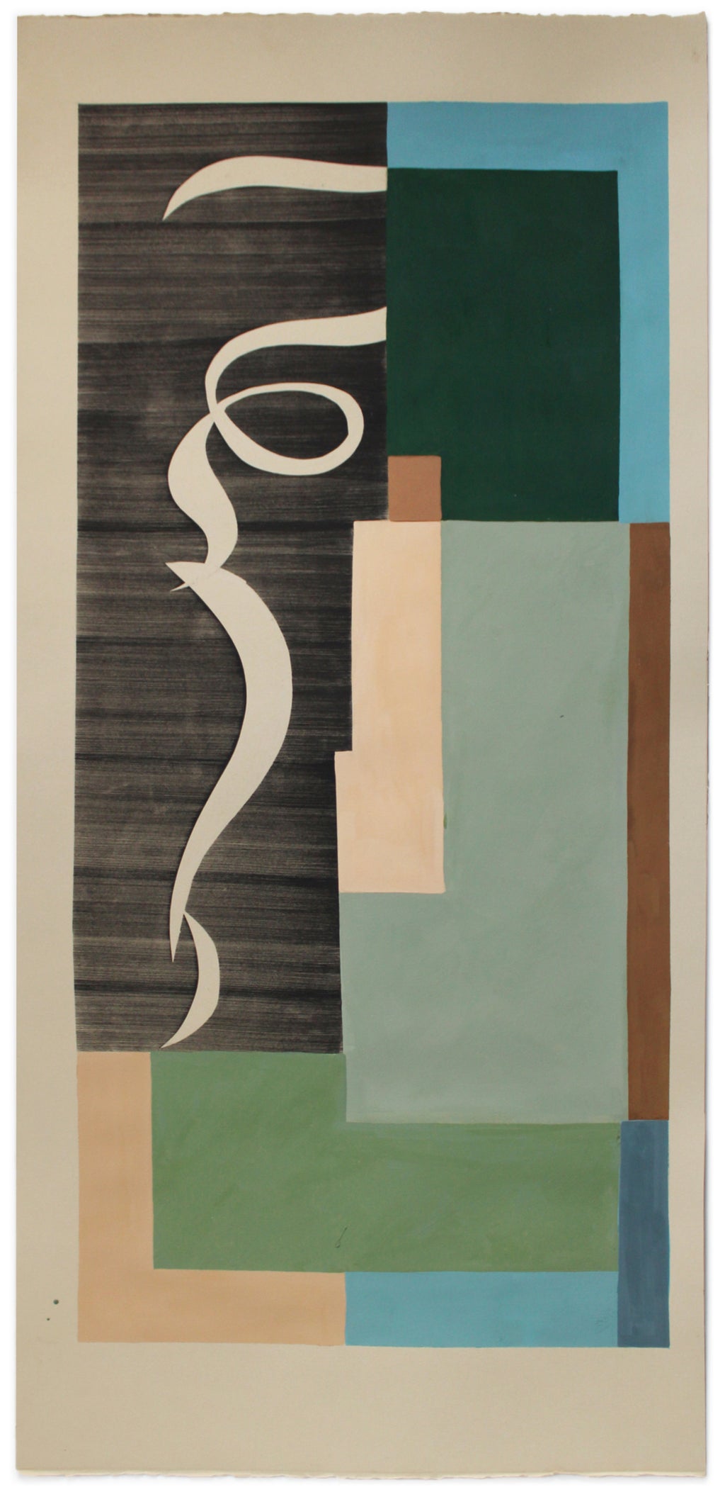 Painting by Anna Koeferl titled "Patchwork Trellis No. 2" - 2.