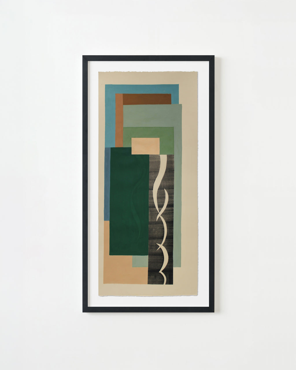 Painting by Anna Koeferl titled "Patchwork Trellis No. 3" - 3.