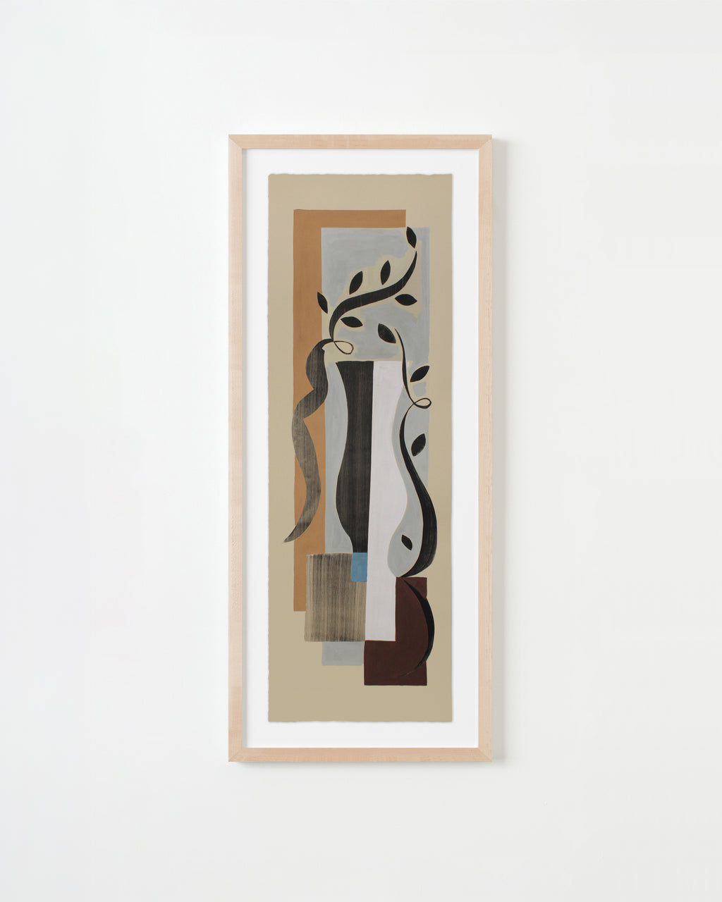 Painting by Anna Koeferl titled "Vine Sculpture No. 1" - 4.