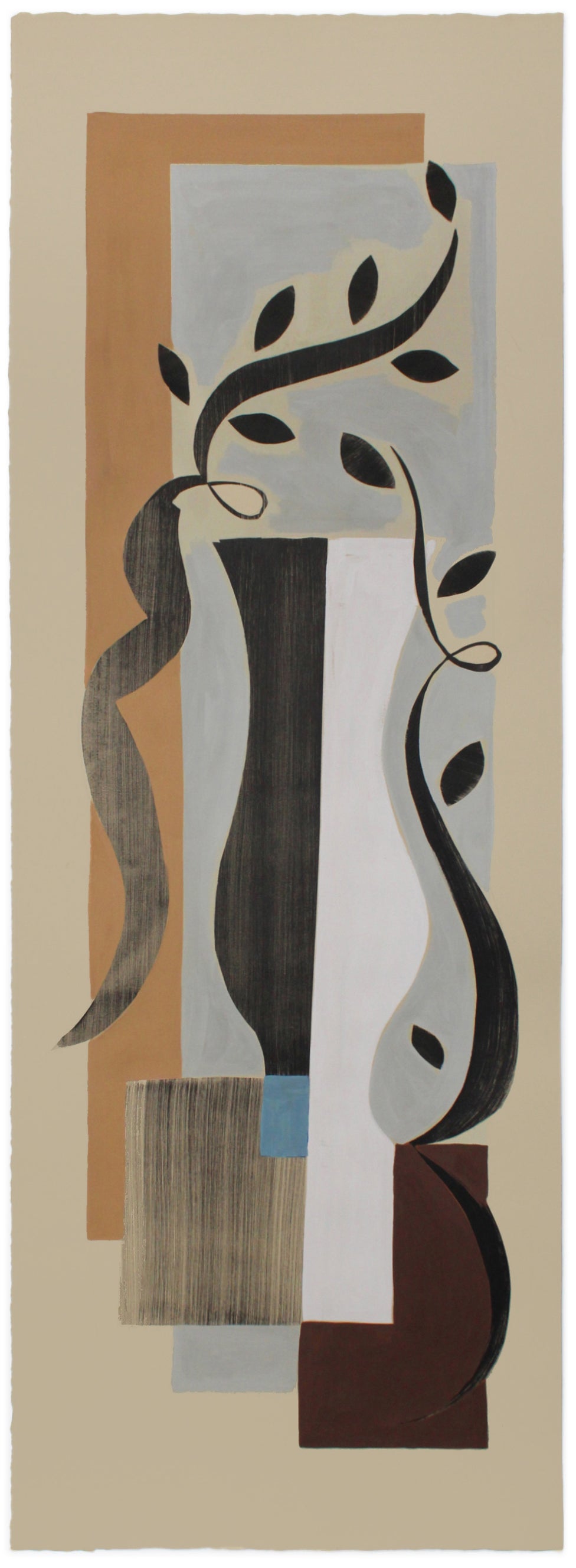 Painting by Anna Koeferl titled "Vine Sculpture No. 1" - 2.