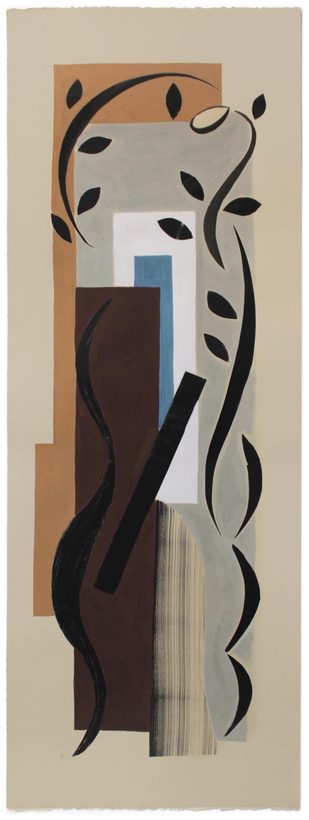 Painting by Anna Koeferl titled "Vine Sculpture No. 2" - 2.