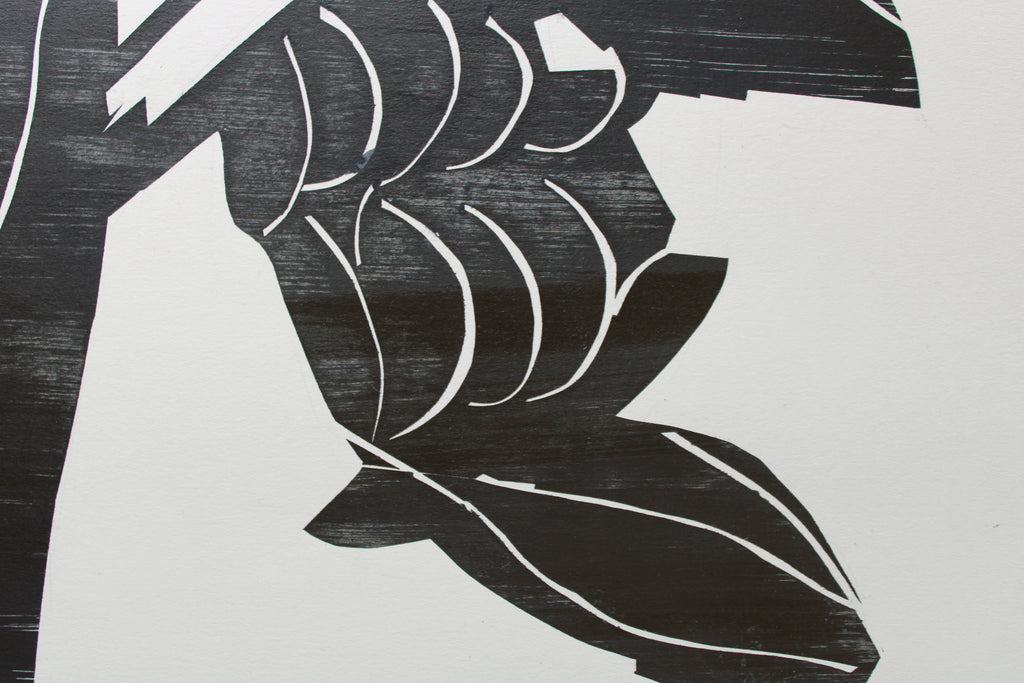 Painting by Anna Koeferl titled "Banana Bush" - 3.