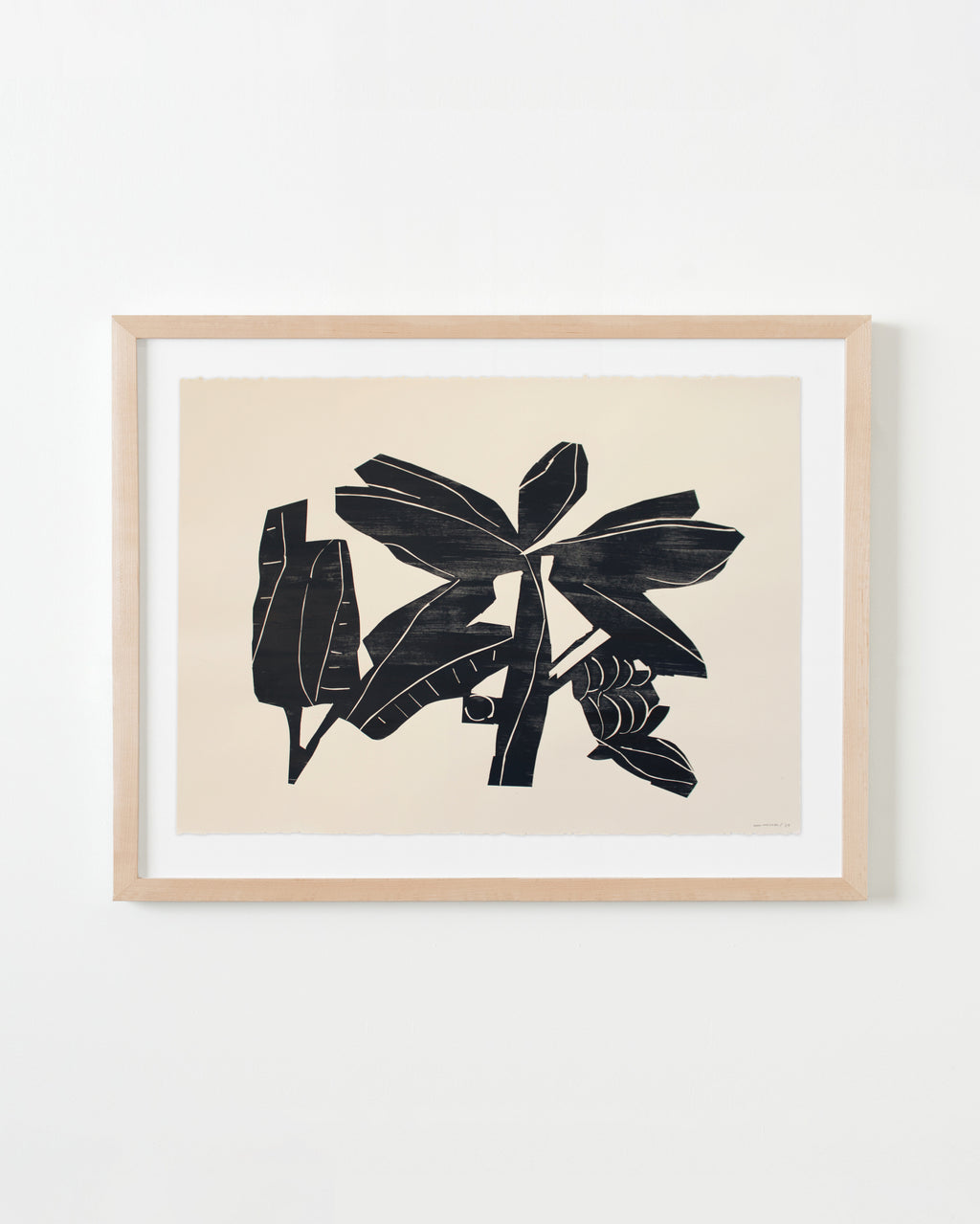 Painting by Anna Koeferl titled "Banana Bush" - 4.