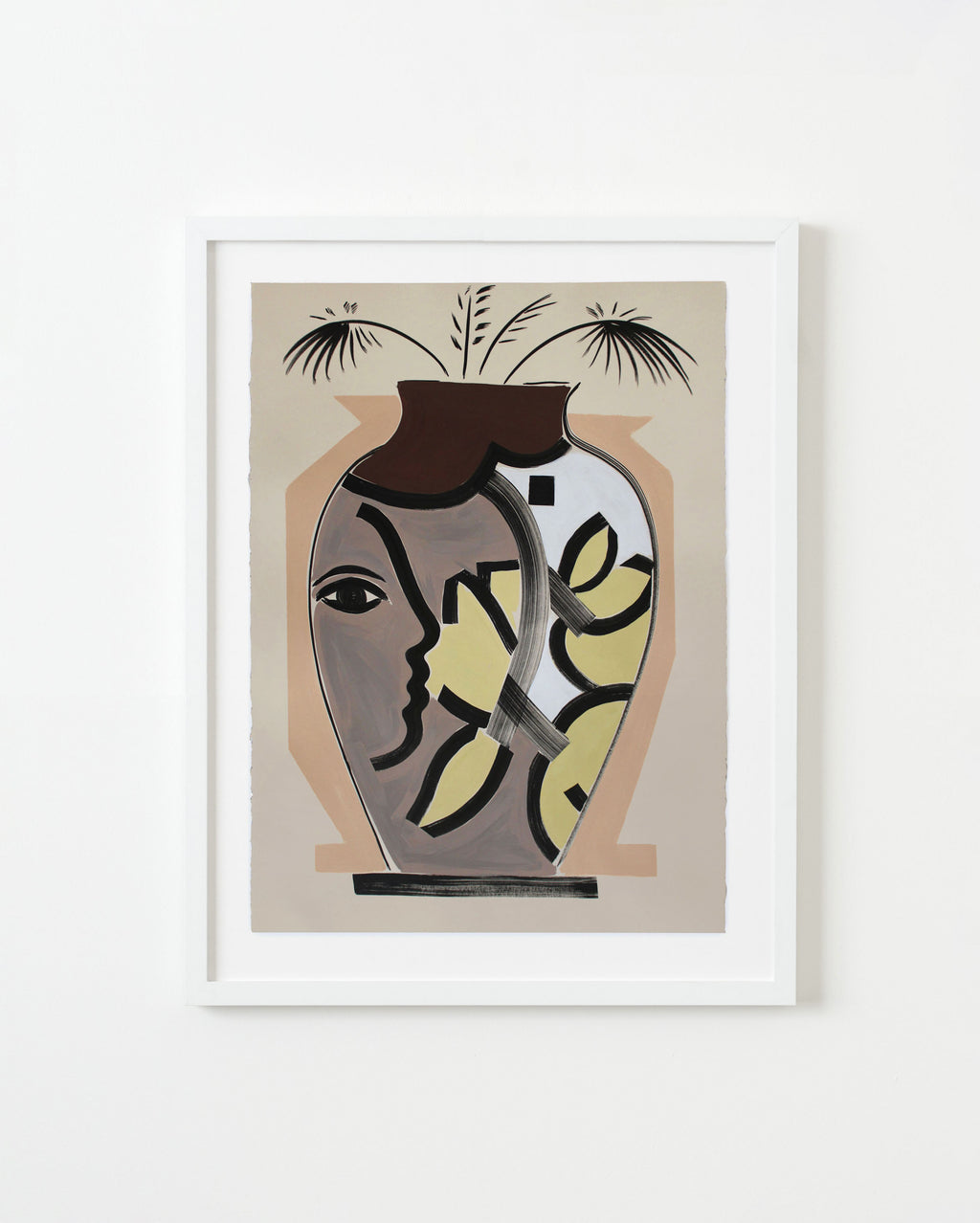 Painting by Anna Koeferl titled "Palmetto Vase No. 3" - 4.