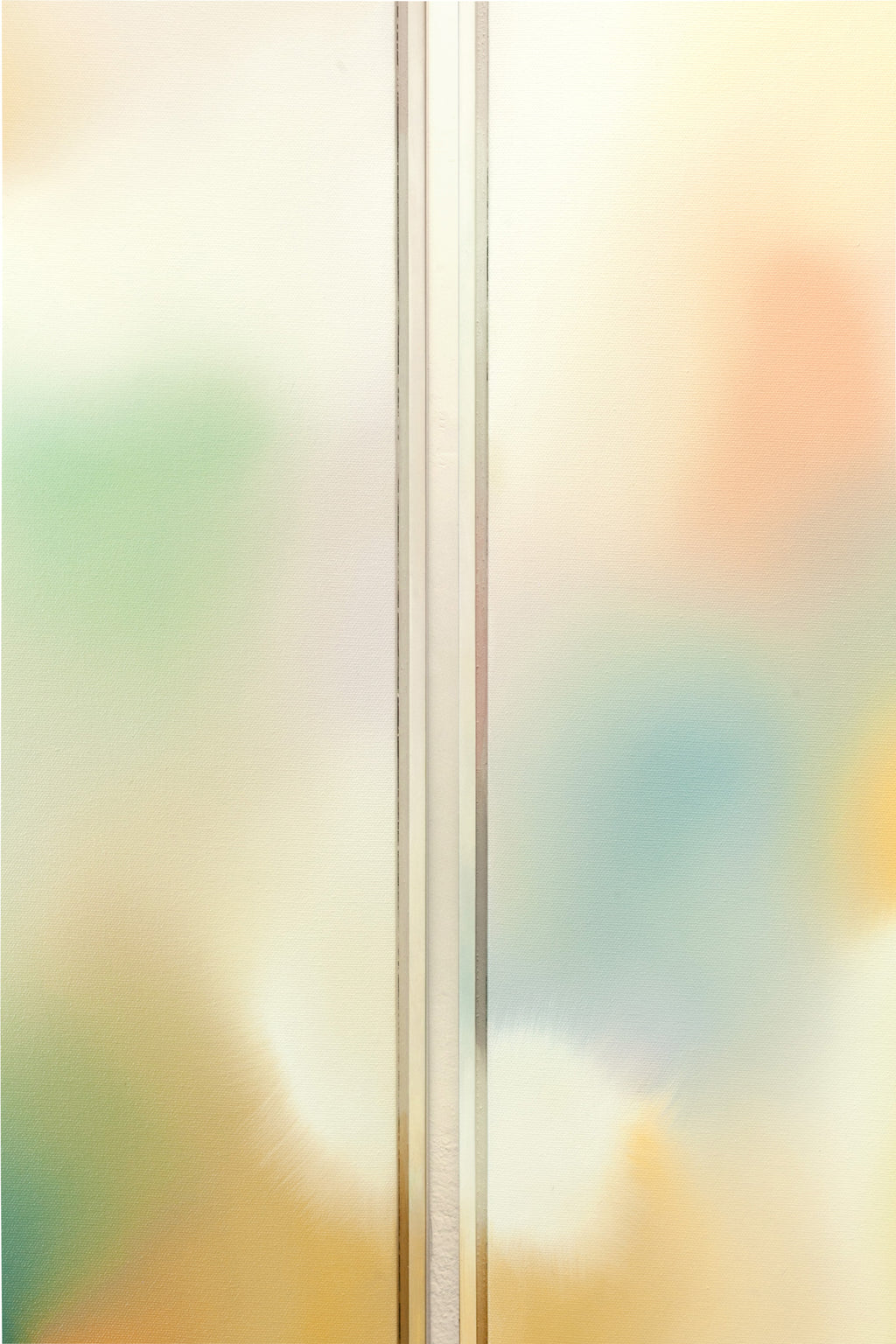Painting by Arantxa Solis titled "Day's Eye Diptych" - 4.