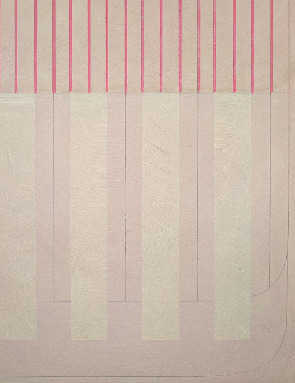 Painting by Arielle Zamora titled "Arid Chorus" - 3.