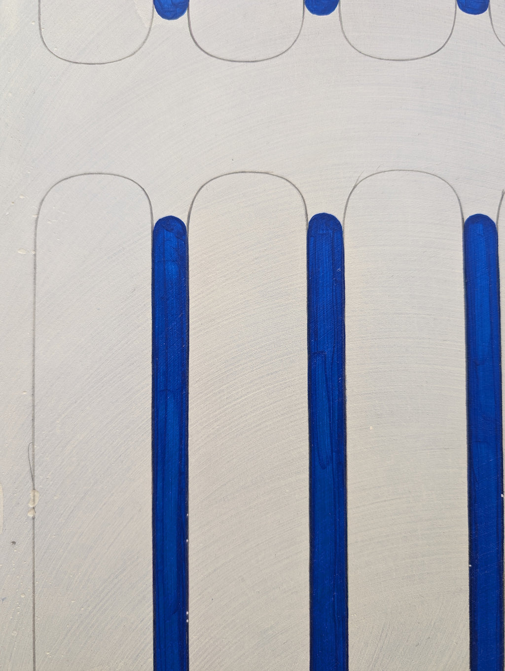 Painting by Arielle Zamora titled "Blue Run" - 4.