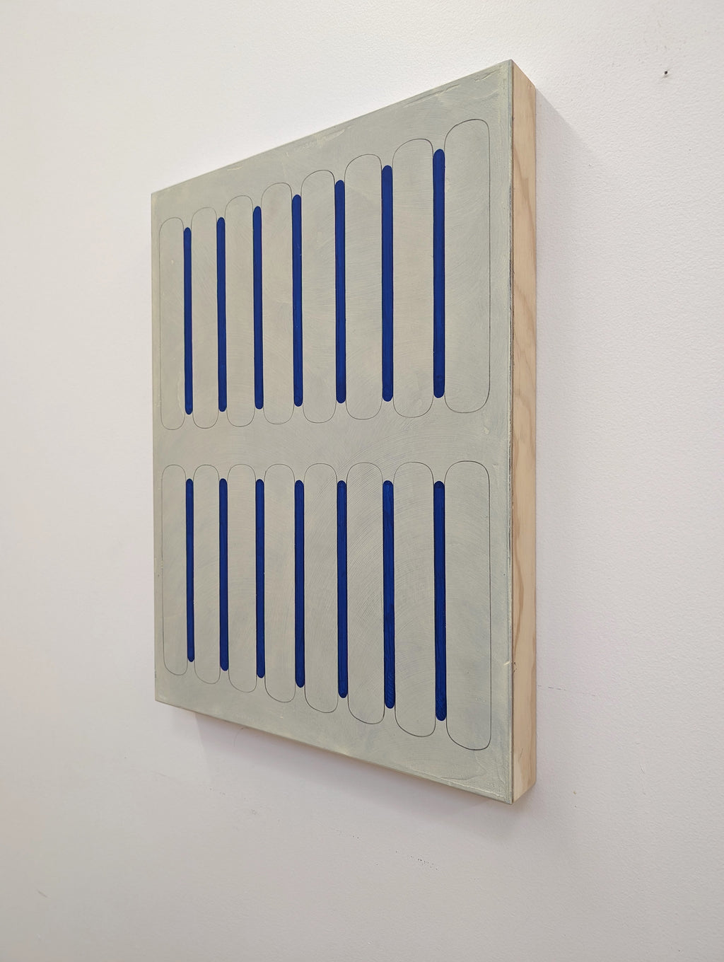 Painting by Arielle Zamora titled "Blue Run" - 5.