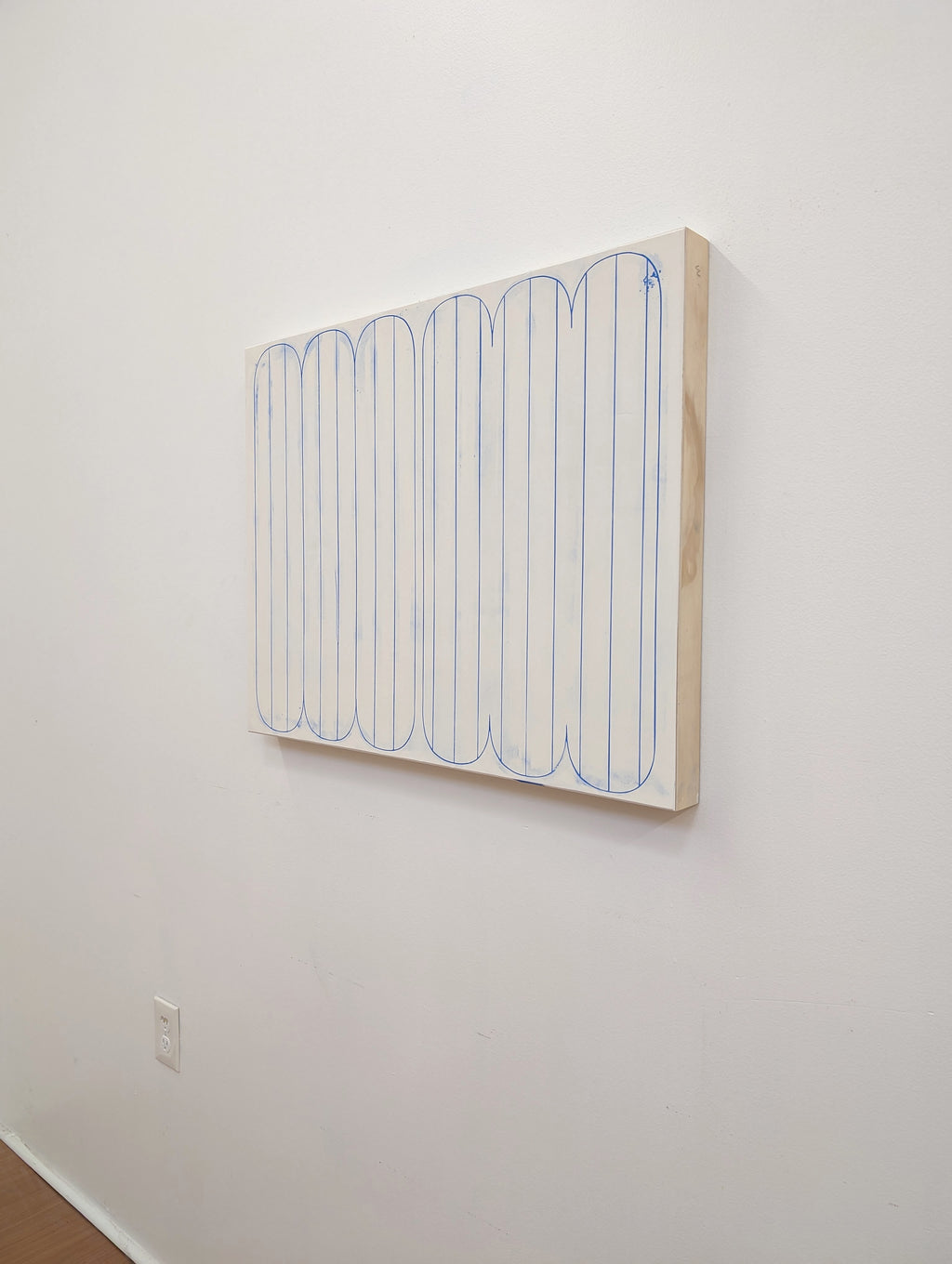 Painting by Arielle Zamora titled "Blue Slip" - 5.