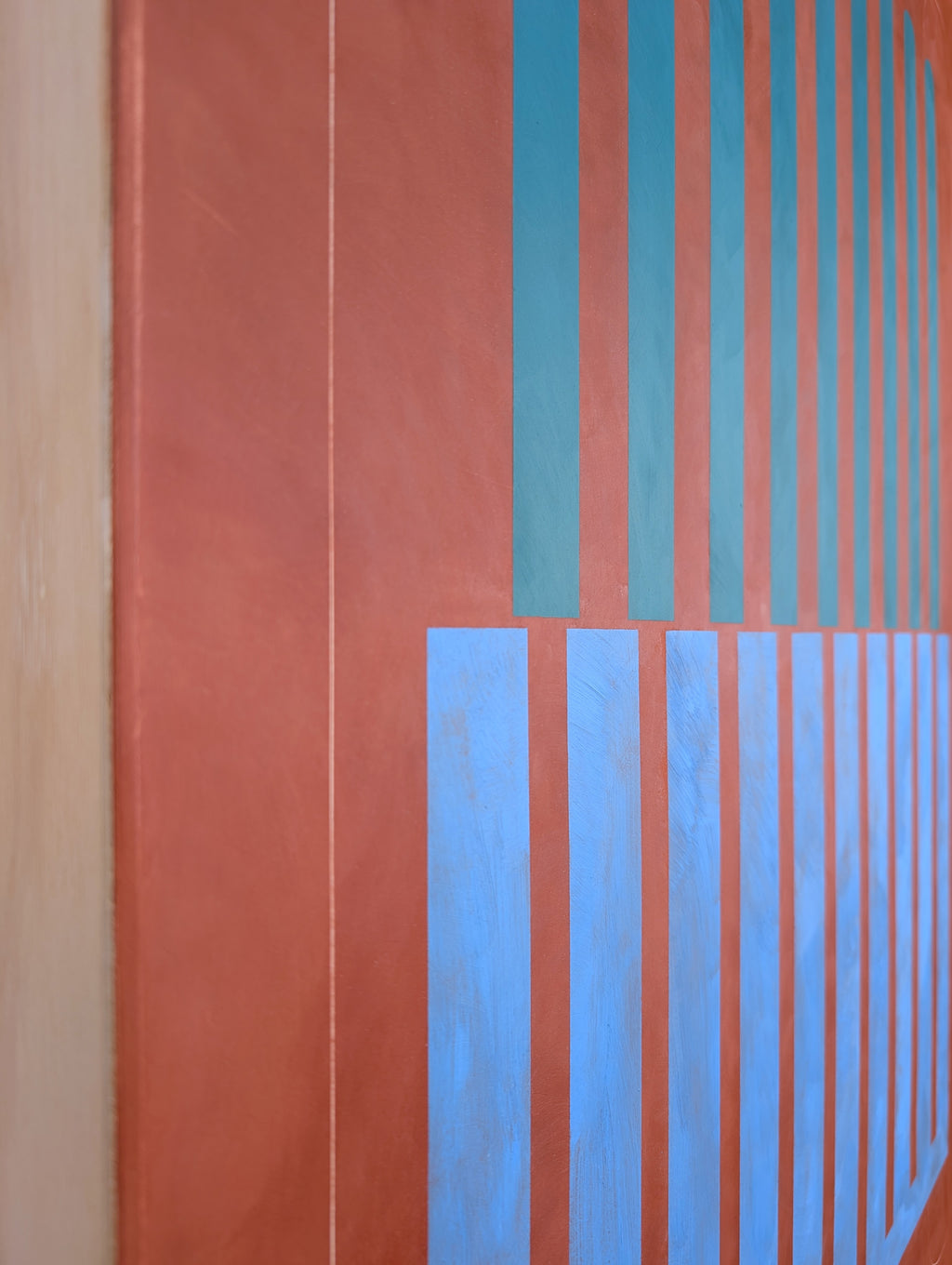 Painting by Arielle Zamora titled "Cerulean Mission" - 5.