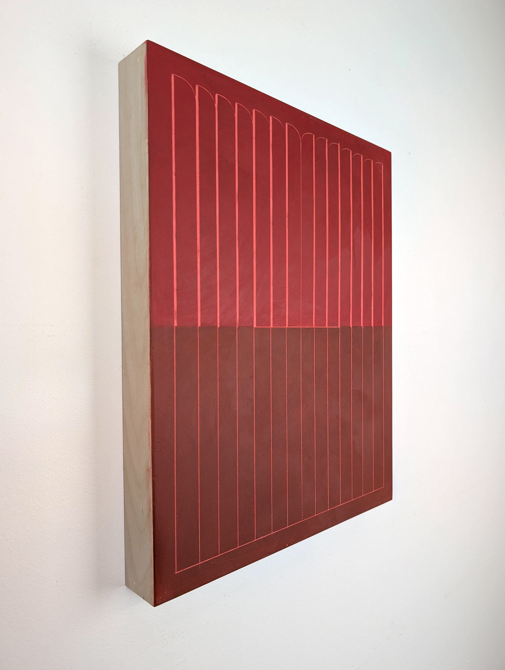 Painting by Arielle Zamora titled "Red Curtain" - 6.