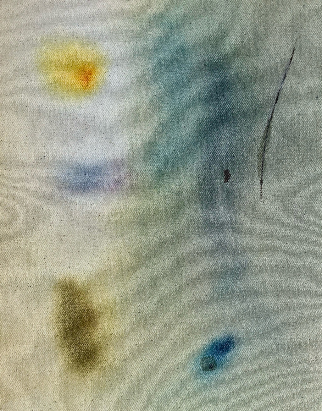 Painting by Arlina Cai titled "Above The Waves Under The Water" - 2.