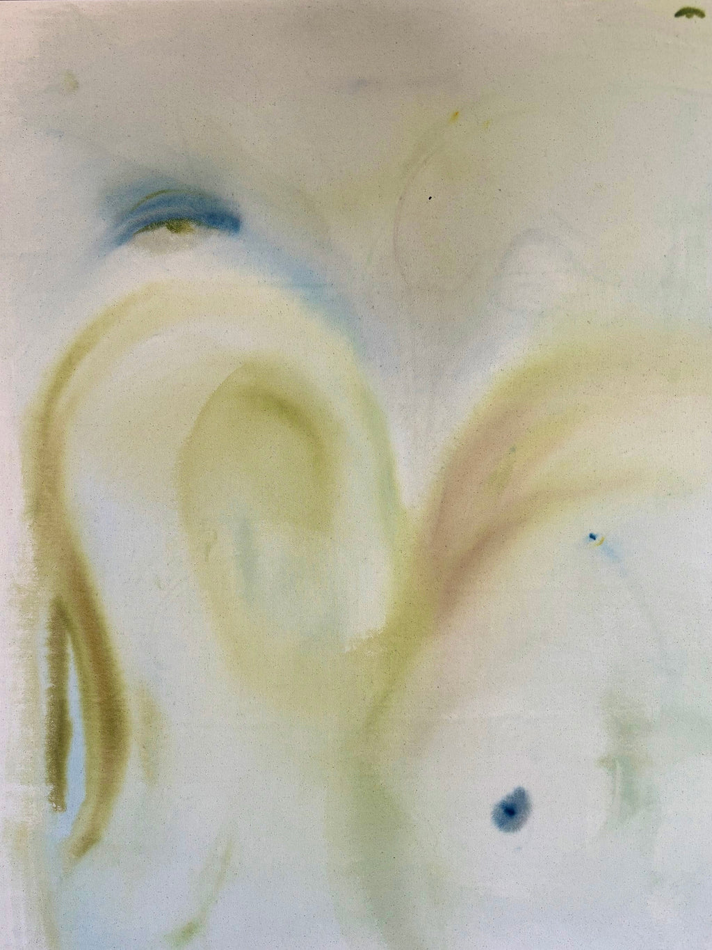 Painting by Arlina Cai titled "Braided Grass, Jasmine Arches" - 2.