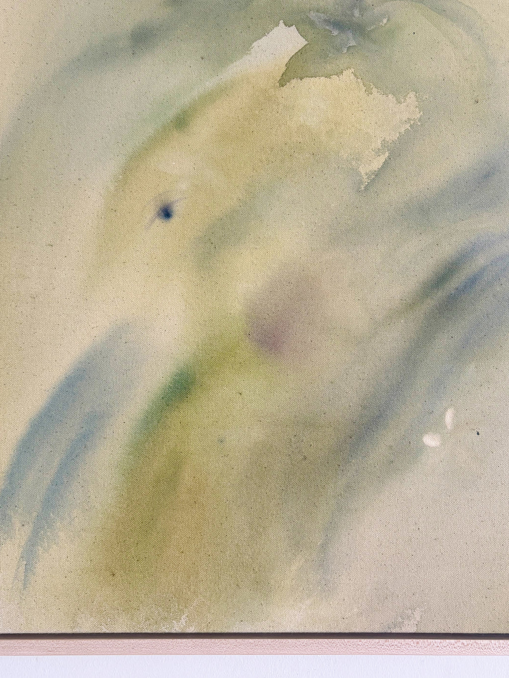 Painting by Arlina Cai titled "Can you smell the lavender in the wind?" - 3.