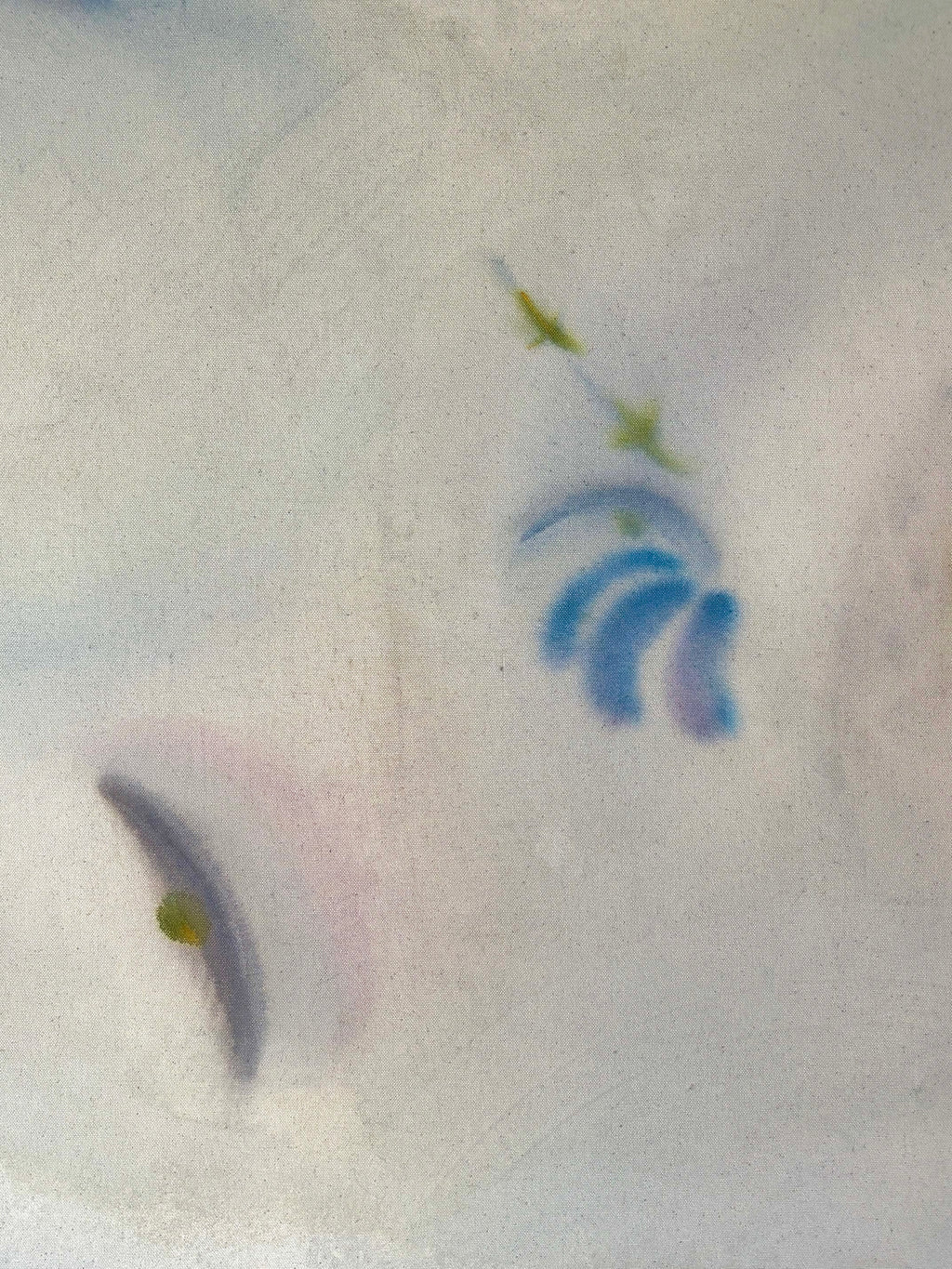 Painting by Arlina Cai titled "Dreams In The Midnight Sky" - 3.