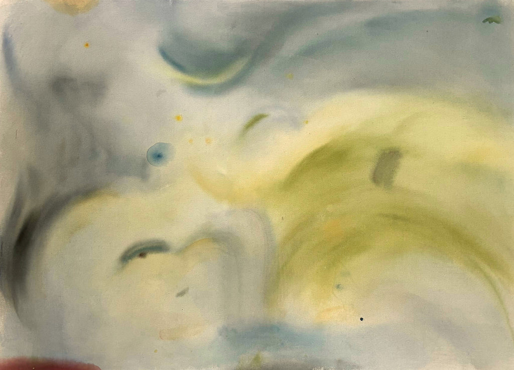 Painting by Arlina Cai titled "In The Valley" - 2.