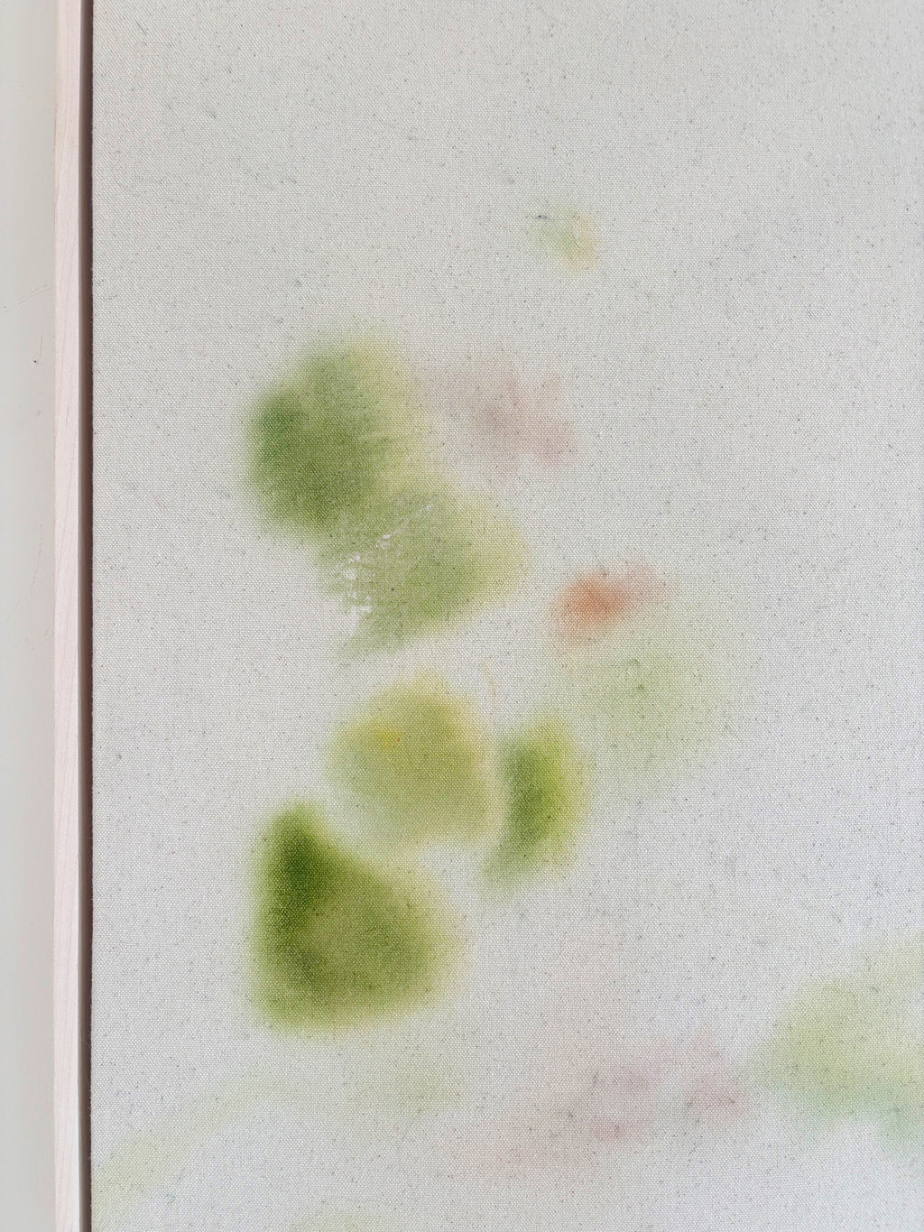 Painting by Arlina Cai titled "Jade Pond 2" - 4.