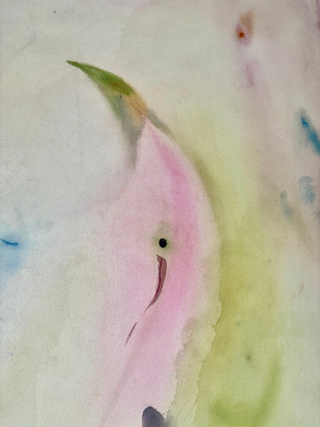 Painting by Arlina Cai titled "Morning Birdsong Through The Open Window" - 3.