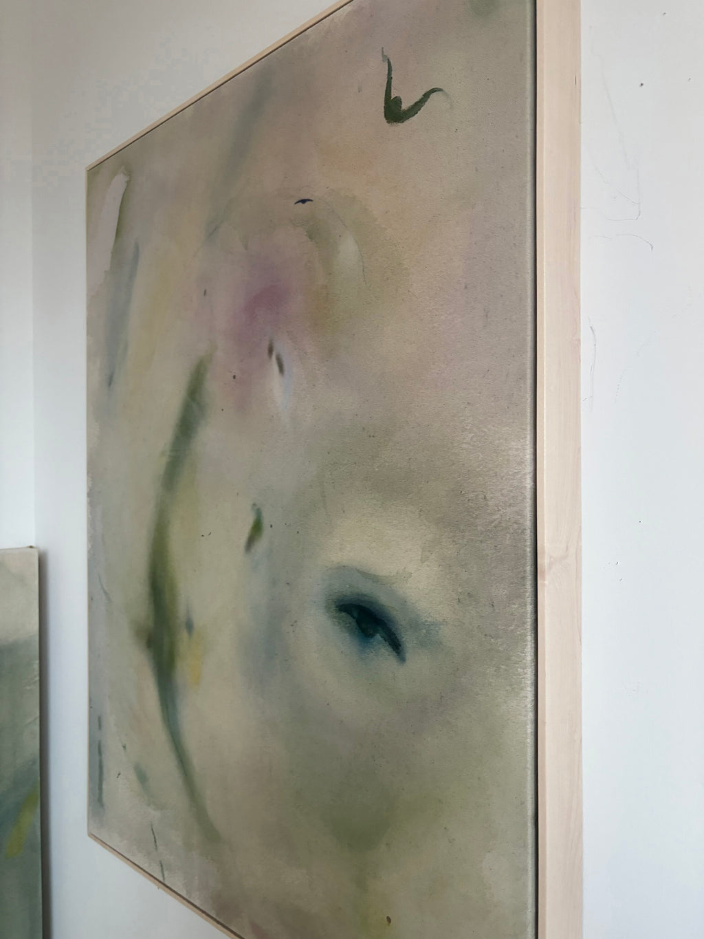 Painting by Arlina Cai titled "The Ice Might Crack, And We Might Fall Through, But For Right Now We Are Here" - 3.