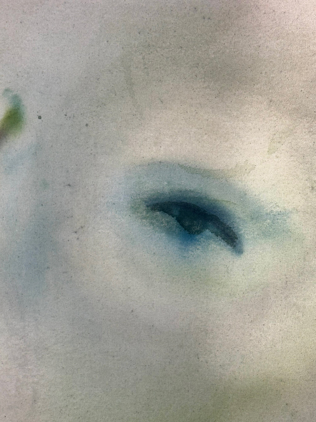 Painting by Arlina Cai titled "The Ice Might Crack, And We Might Fall Through, But For Right Now We Are Here" - 5.