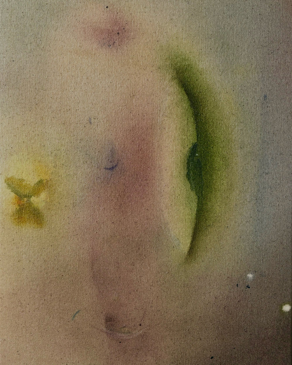 Painting by Arlina Cai titled "Watching Moonlight Together" - 2.