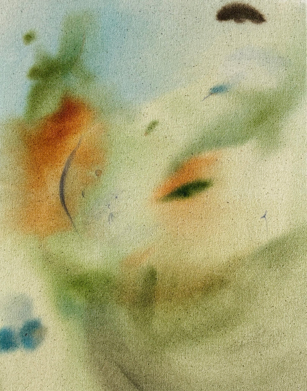 Painting by Arlina Cai titled "We Went Away For The First Time" - 2.