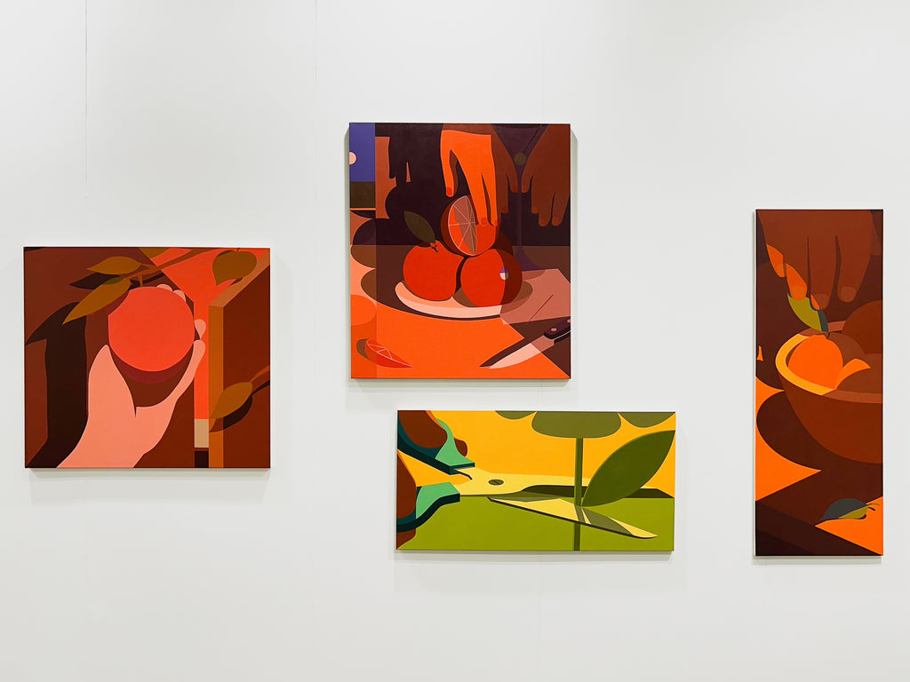 Painting by Adrian Kay Wong titled "Blood Orange" - 4.