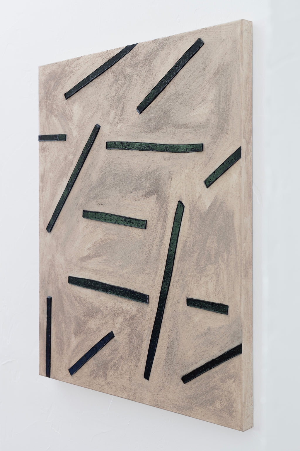 Painting by J.C. Fontanive titled "Organizing Principle" - 3.