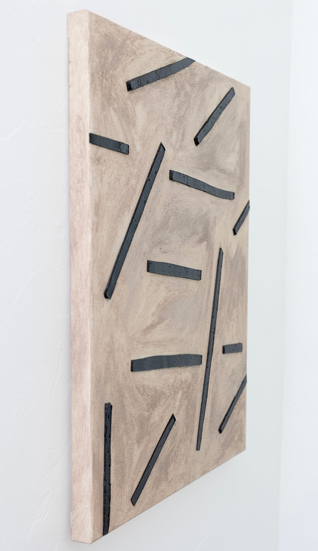 Painting by J.C. Fontanive titled "Organizing Principle" - 4.