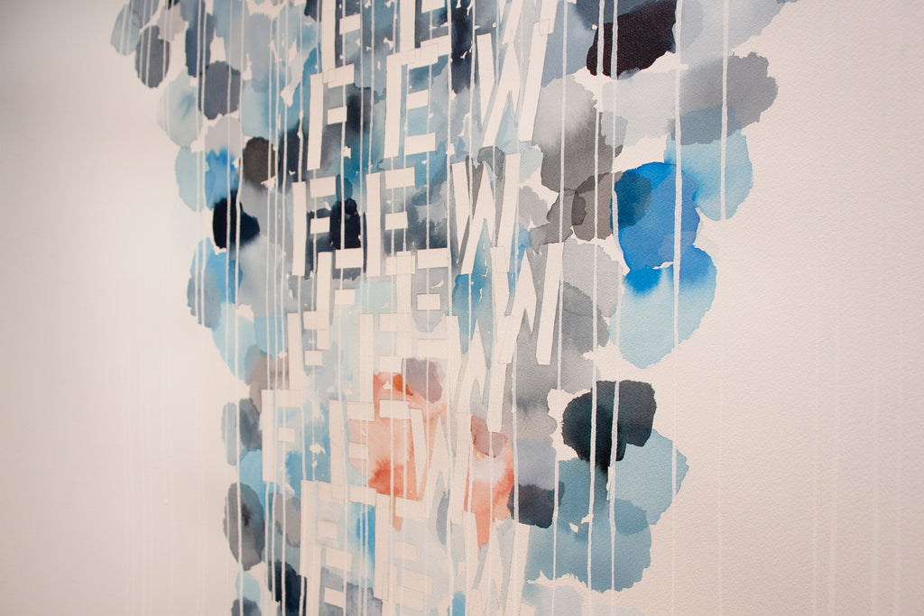 Installation by Gail Tarantino titled "Vocal Learning-Western Bluebird" - 7.