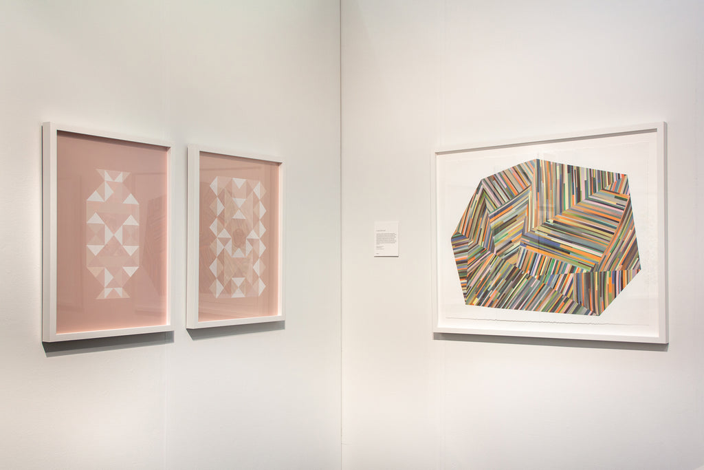 Mixed Media by Laura Berman titled "Tectonics 4" - 5.