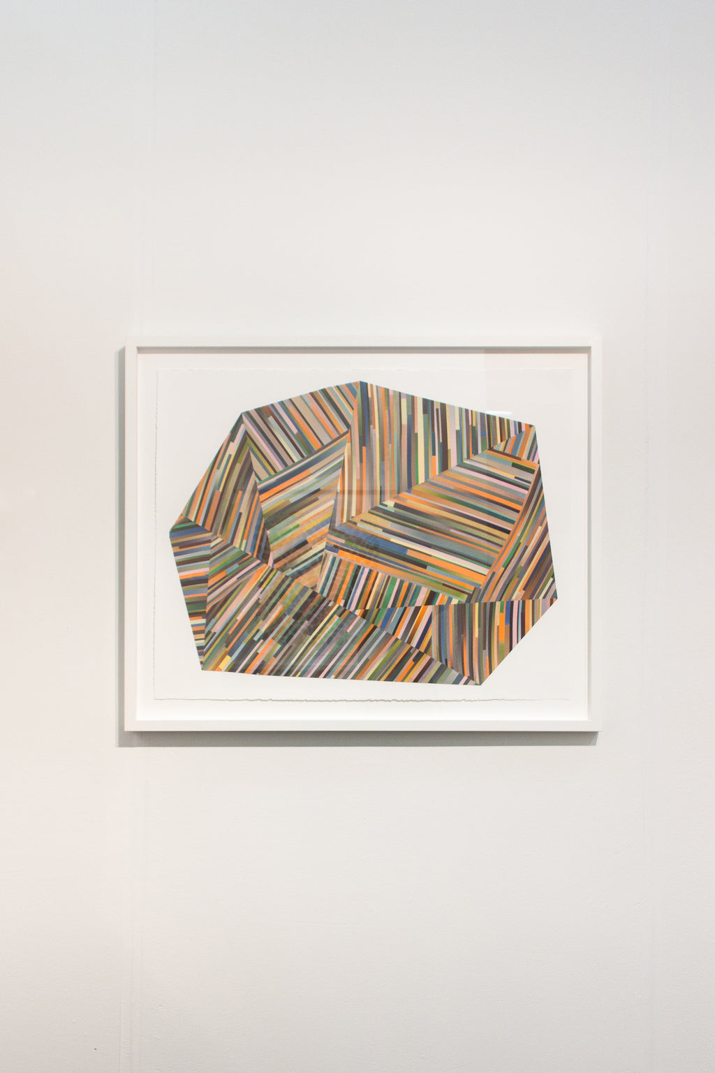 Mixed Media by Laura Berman titled "Tectonics 4" - 6.