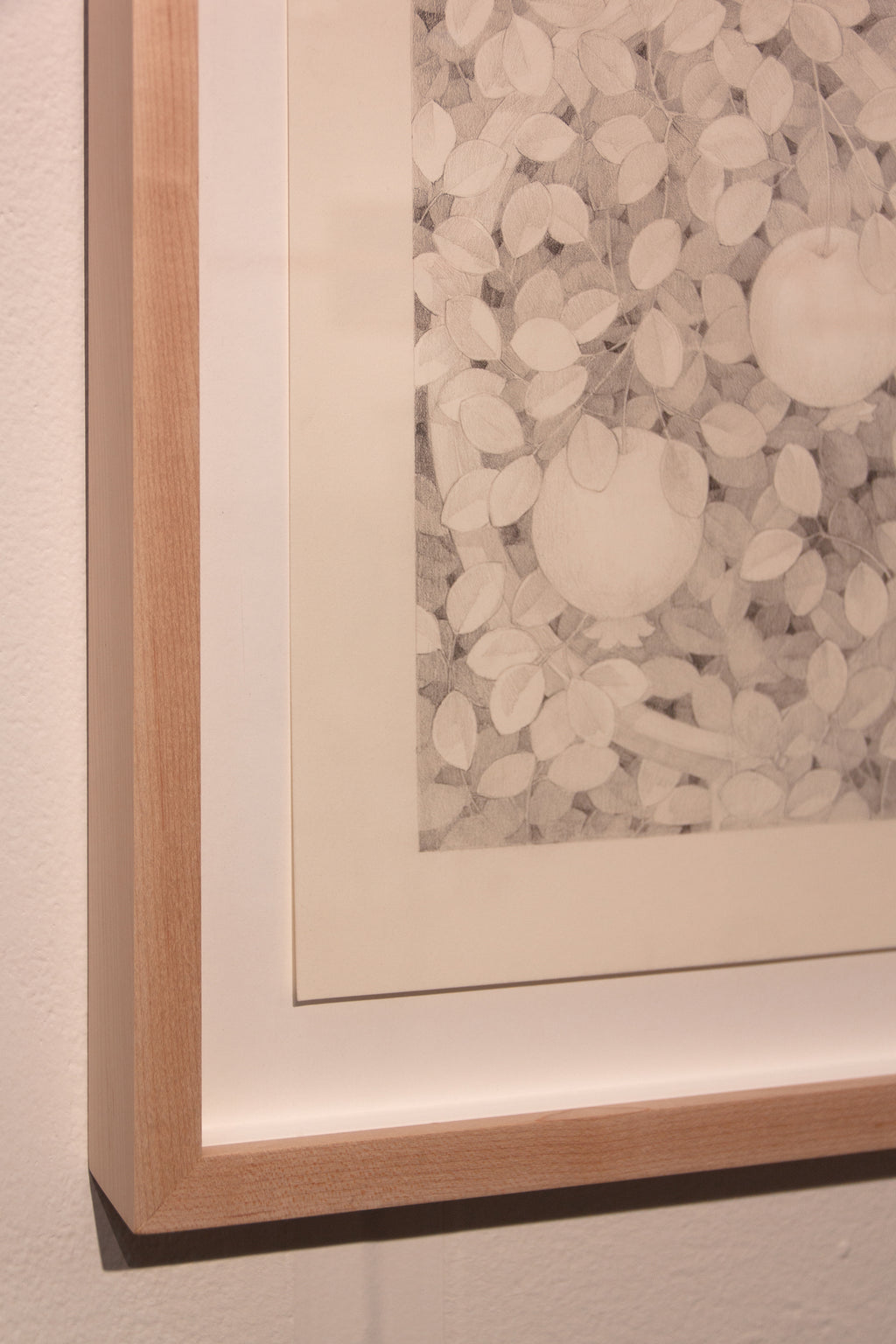 Drawing by Lucía Rodríguez Pérez titled "Untitled (framed pomegranates)" - 5.