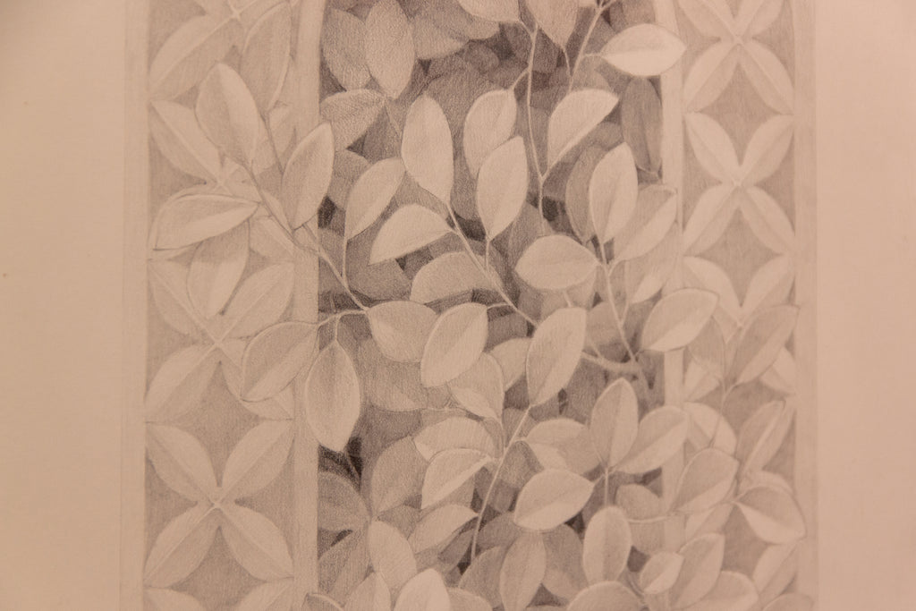 Drawing by Lucía Rodríguez Pérez titled "Untitled (slit)" - 3.