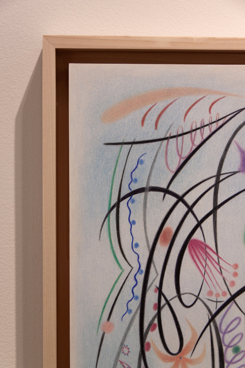 Drawing by Gizem Vural titled "Swirles In The Sky" - 5.