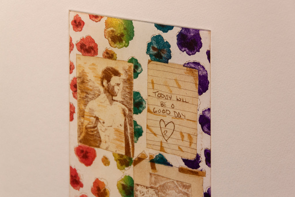 Print by Ruben Castillo titled "Love Notes (Research Proposal)" - 5.