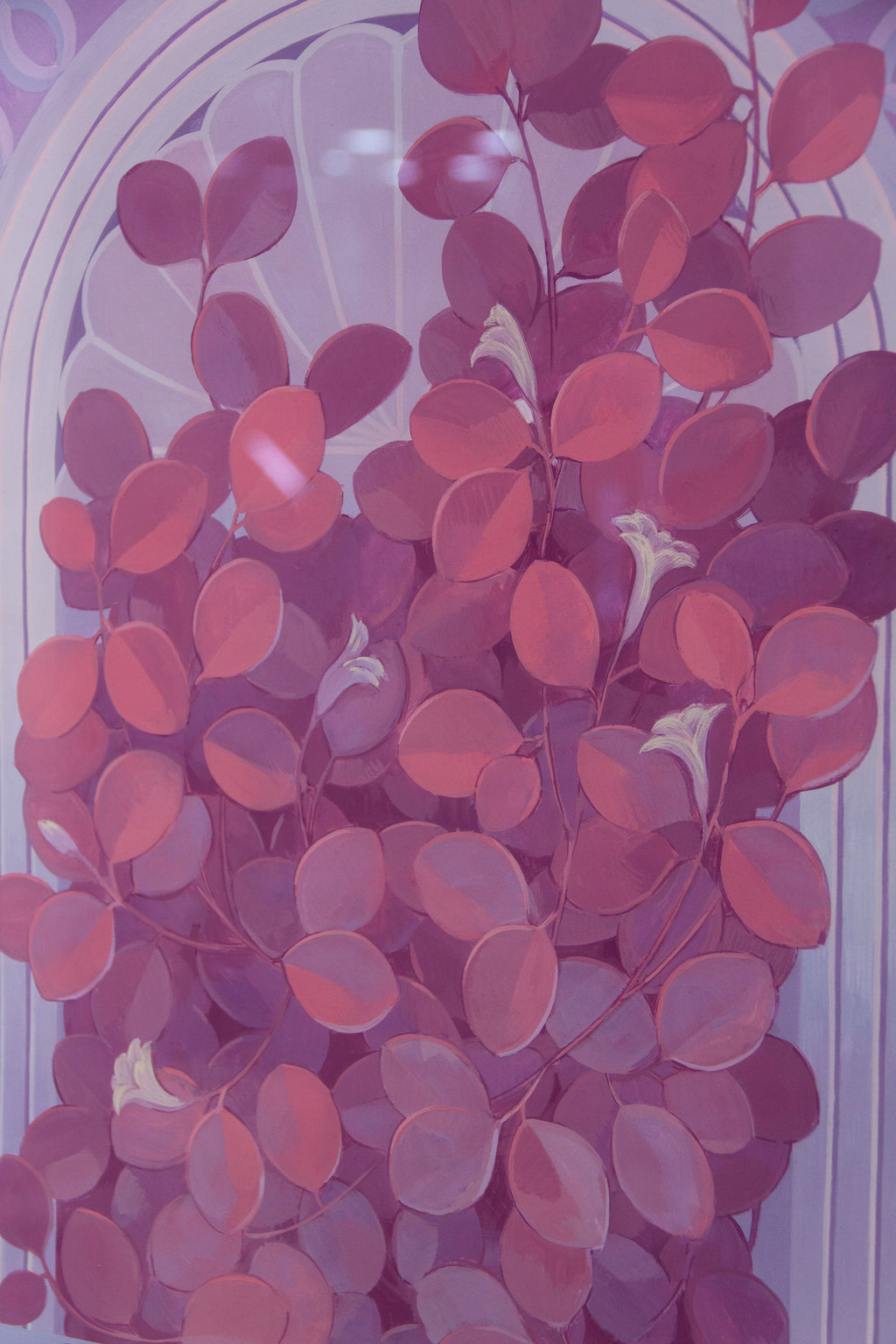 Painting by Lucía Rodríguez Pérez titled "Untitled (rose niche)" - 5.