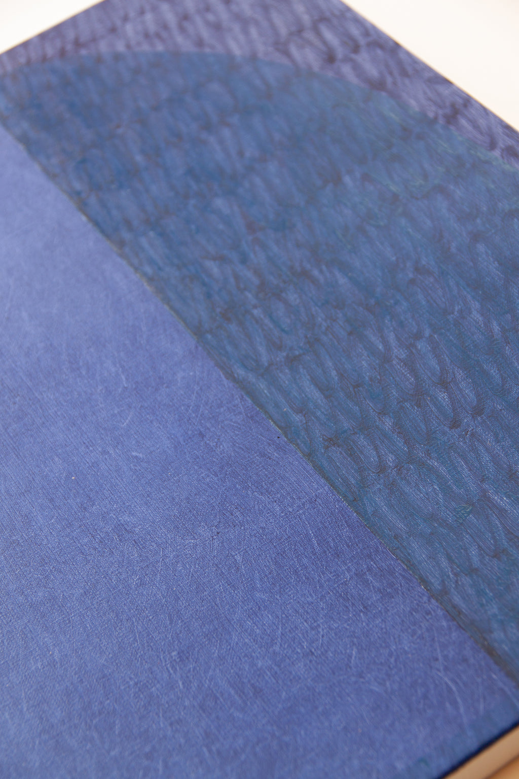 Painting by Aschely Vaughan Cone titled "Blue Arch in Blue Fog I" - 4.