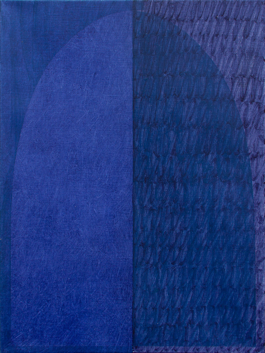 Painting by Aschely Vaughan Cone titled "Blue Arch in Blue Fog I" - 2.