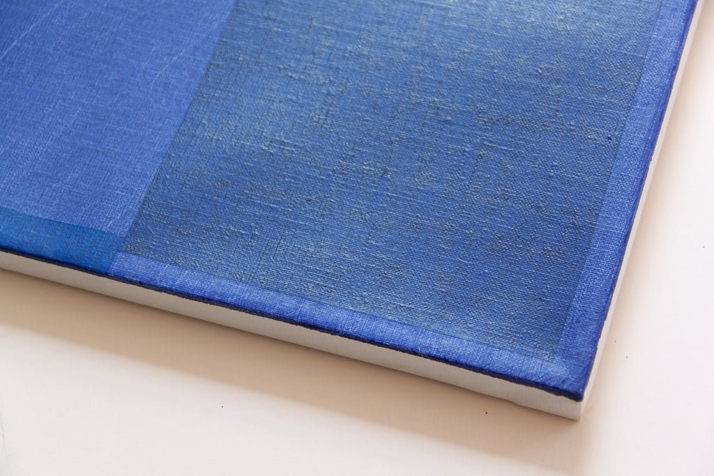Painting by Aschely Vaughan Cone titled "Blue Arch in Blue Fog II" - 3.