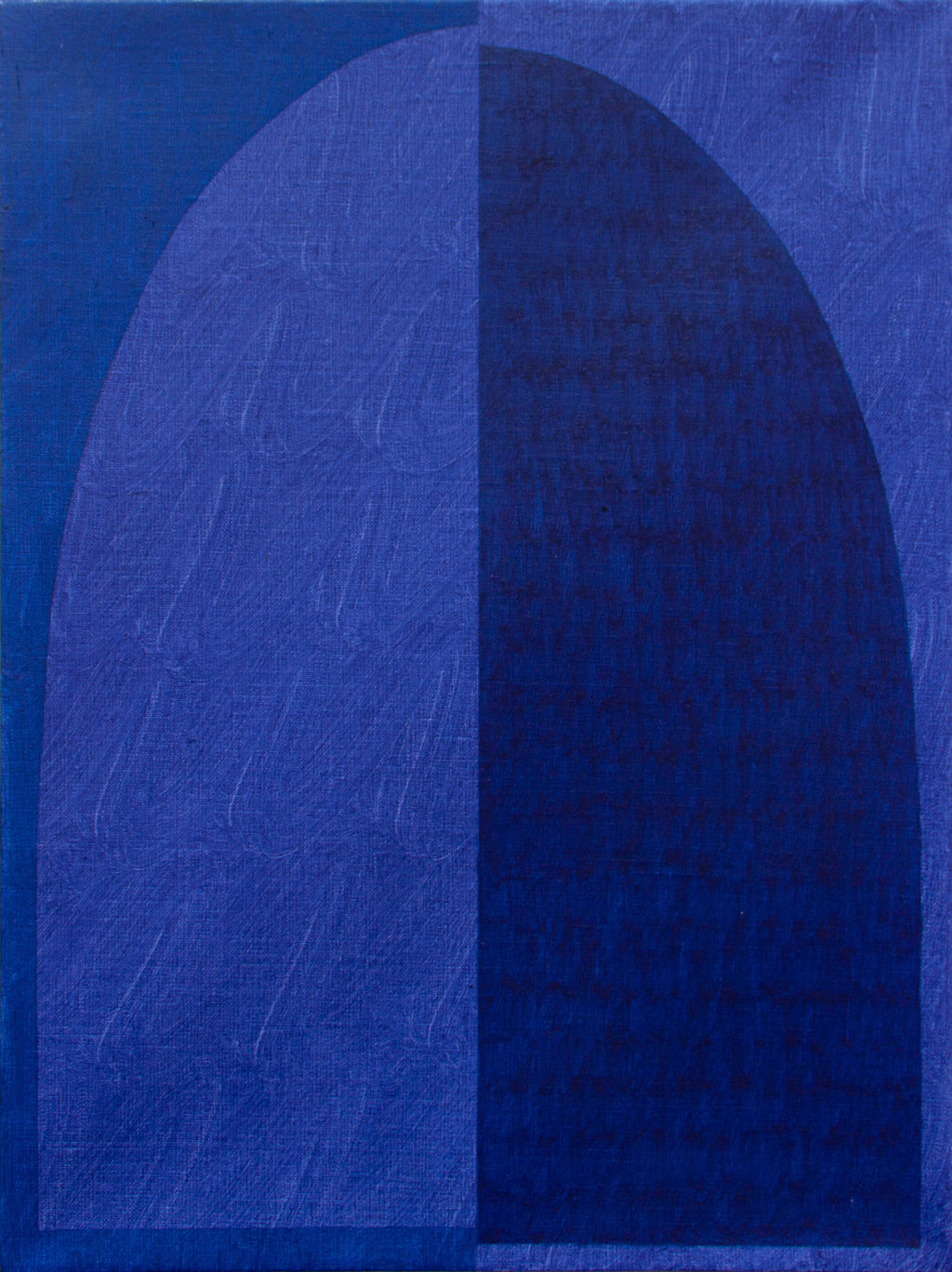 Painting by Aschely Vaughan Cone titled "Blue Arch in Blue Fog II" - 2.