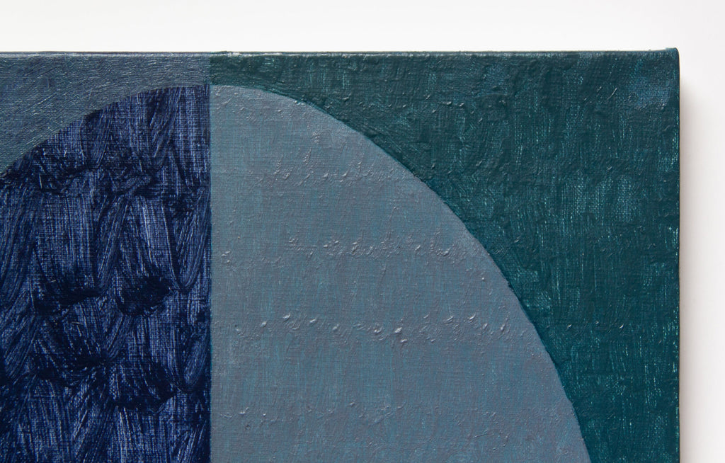 Painting by Aschely Vaughan Cone titled "Green Arch in Grey 208" - 4.
