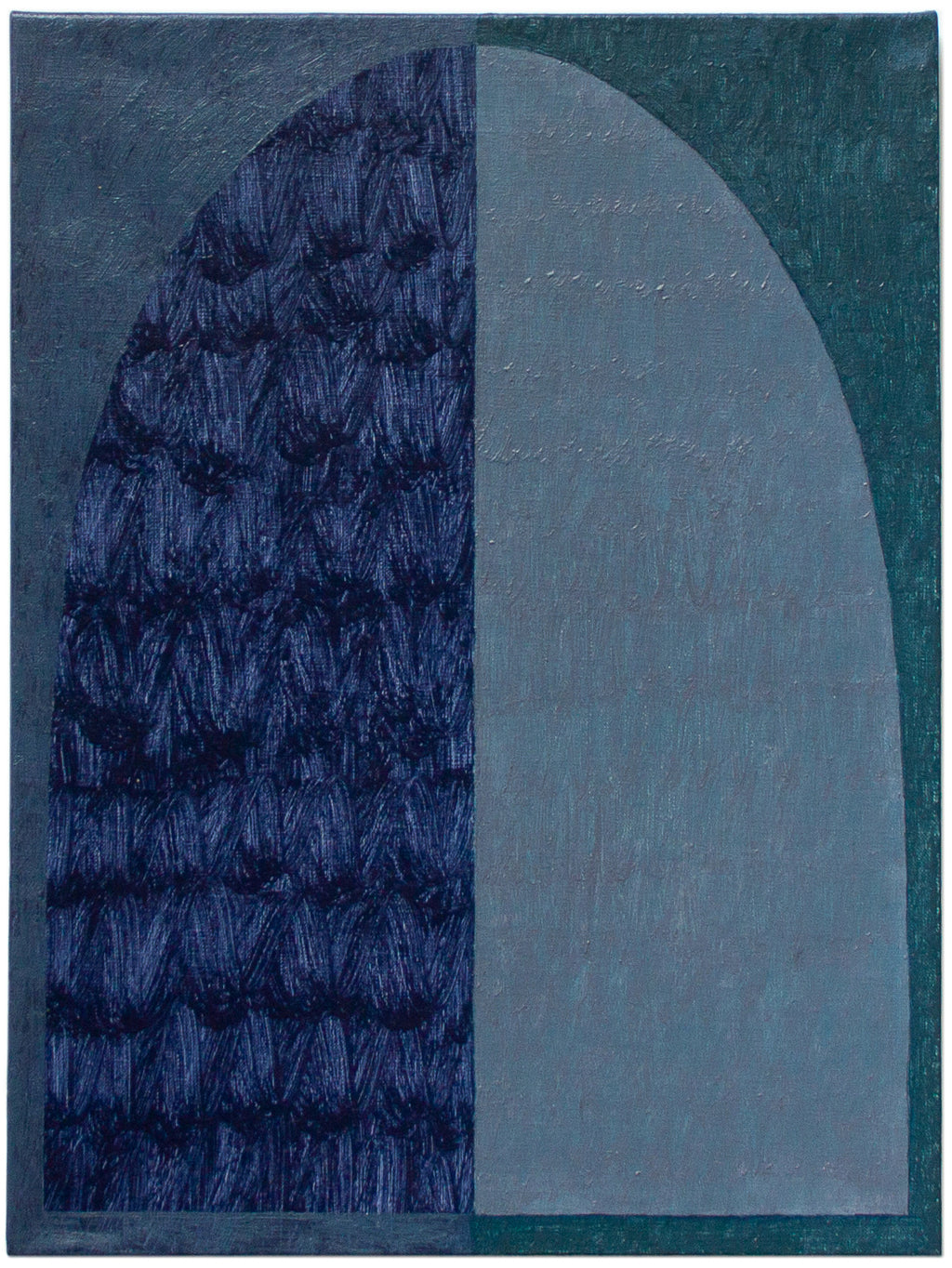 Painting by Aschely Vaughan Cone titled "Green Arch in Grey 208" - 2.