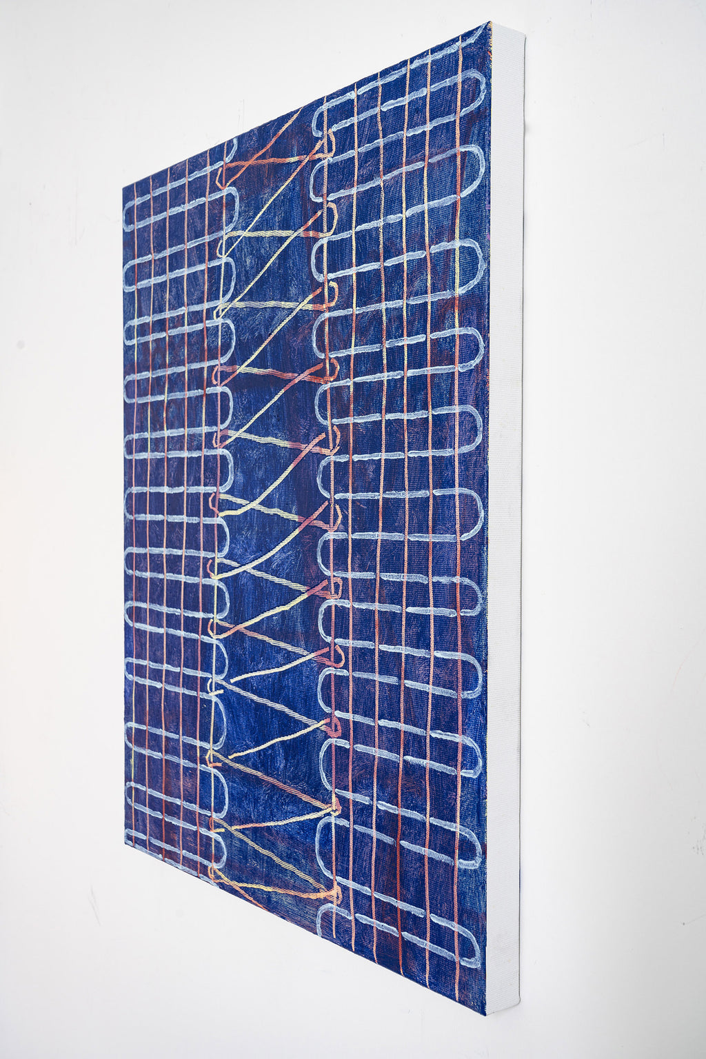 Painting by Aschely Vaughan Cone titled "Joining II, Blue" - 3.