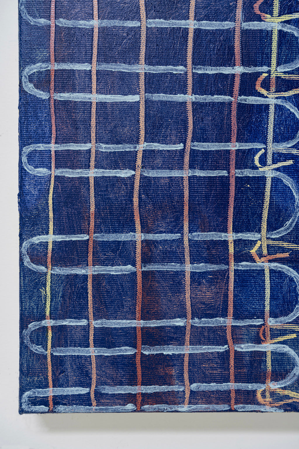 Painting by Aschely Vaughan Cone titled "Joining II, Blue" - 5.