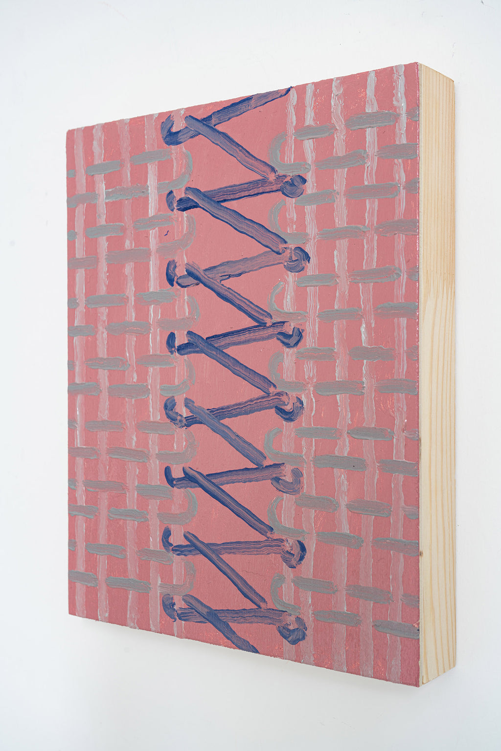 Painting by Aschely Vaughan Cone titled "Joining III, Red" - 3.