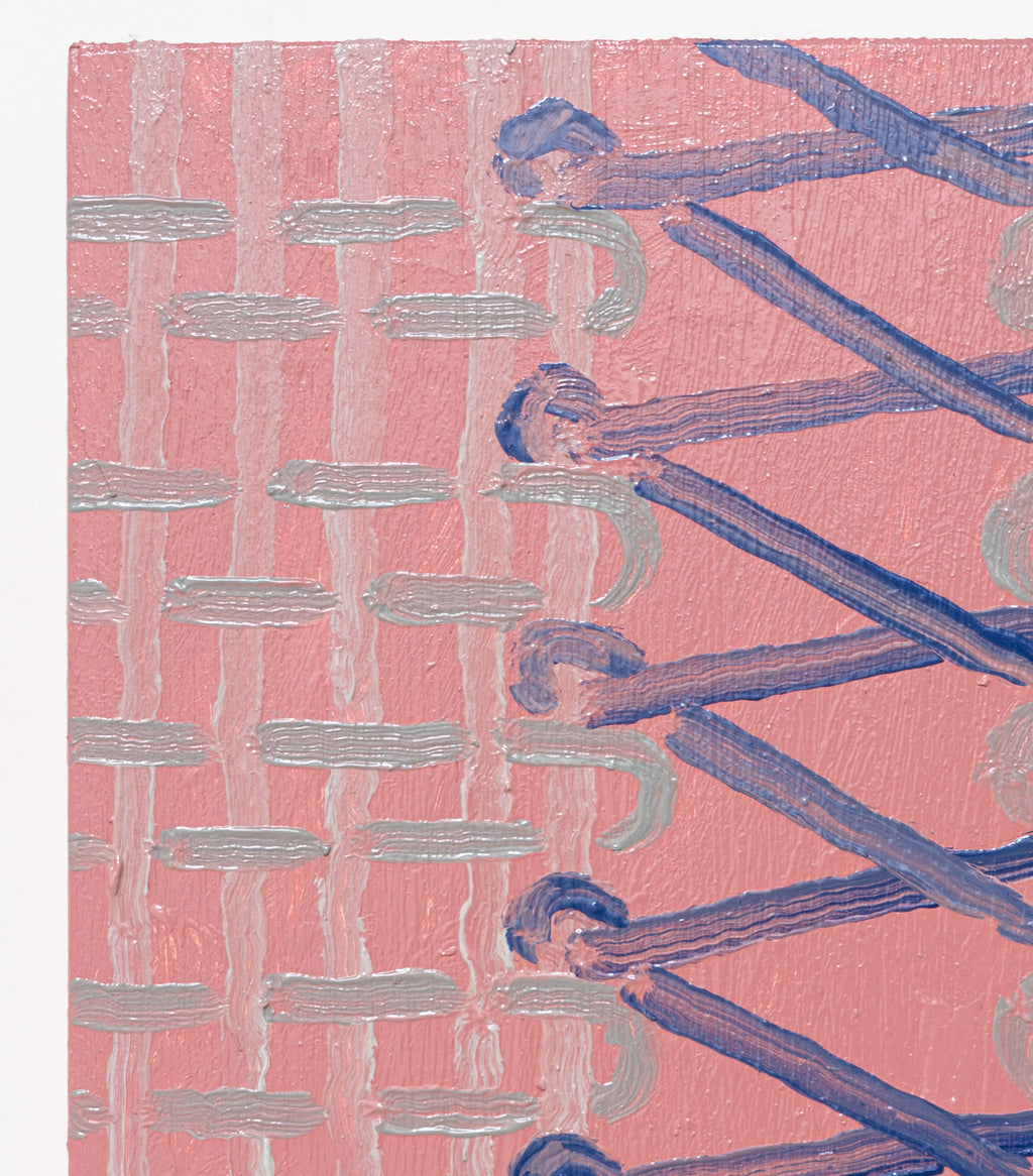 Painting by Aschely Vaughan Cone titled "Joining III, Red" - 4.