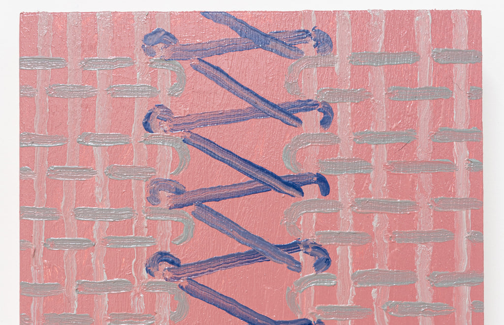 Painting by Aschely Vaughan Cone titled "Joining III, Red" - 5.