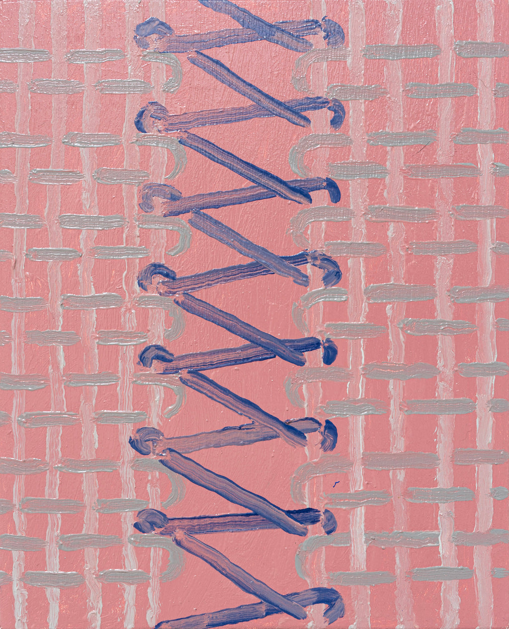 Painting by Aschely Vaughan Cone titled "Joining III, Red" - 2.