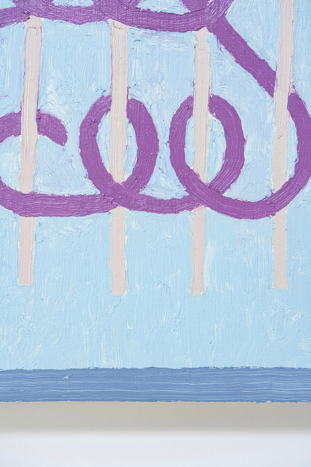 Painting by Aschely Vaughan Cone titled "Soumak III, Magenta Thread" - 4.